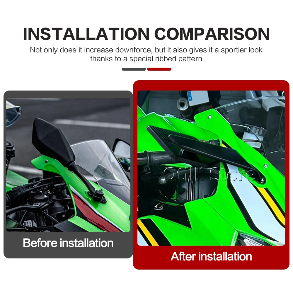 Ninja 636 ZX6R Motorcycle Accessories Rear View Side Mirror For