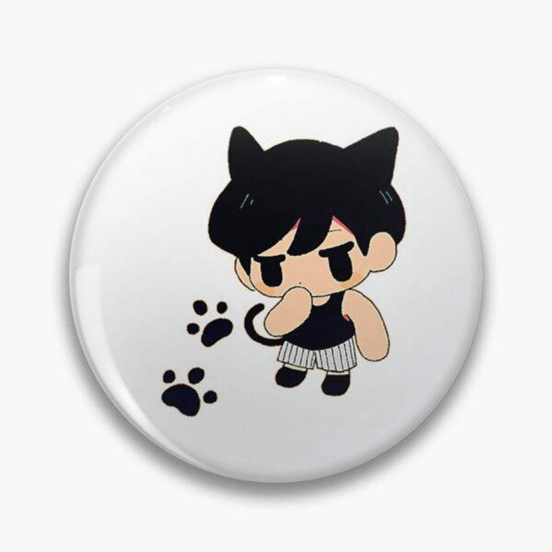 Cartoon Fun Pixel Game Omori Button Pin Anime Creative Kel Basil