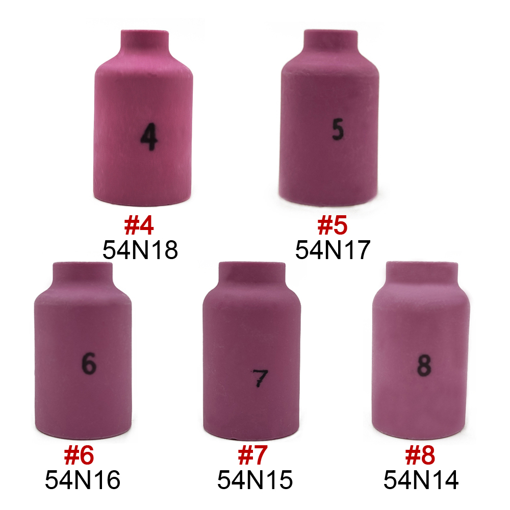 42mm 54N14 54N15 54N16 54N17 54N18 Alumina Ceramic Nozzles For TIG