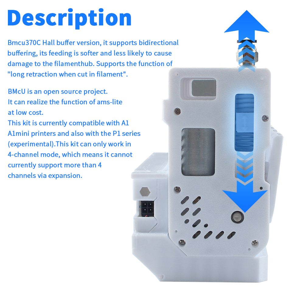 Toaiot Bmcu 370C AMS lite BMCU370C 自動補充ホールセンサー双方向