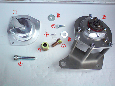 SP-TEC製デスビ移設キットの取付（1） – AE86に5バルブ4A-Gを載せてみる