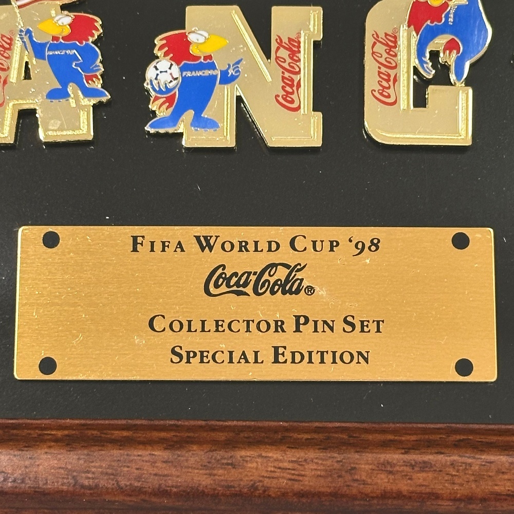 1998年 FIFA フランスワールドカップ コカ・コーラ ピンバッジ全7種