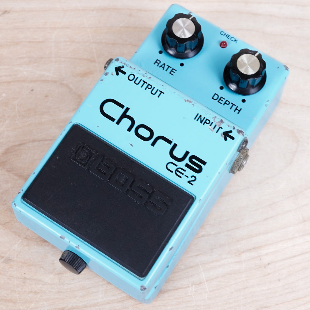 Boss CE-2 Chorus (Black Label) 1986 Blue Made in Japan MIJ ACA – A