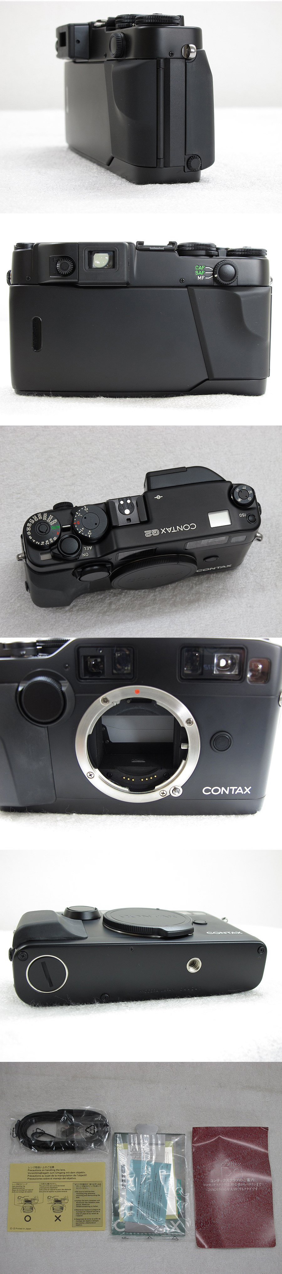 未使用】コンタックス CONTAX G2 ブラック カメラ 元箱 @31041 / 中古