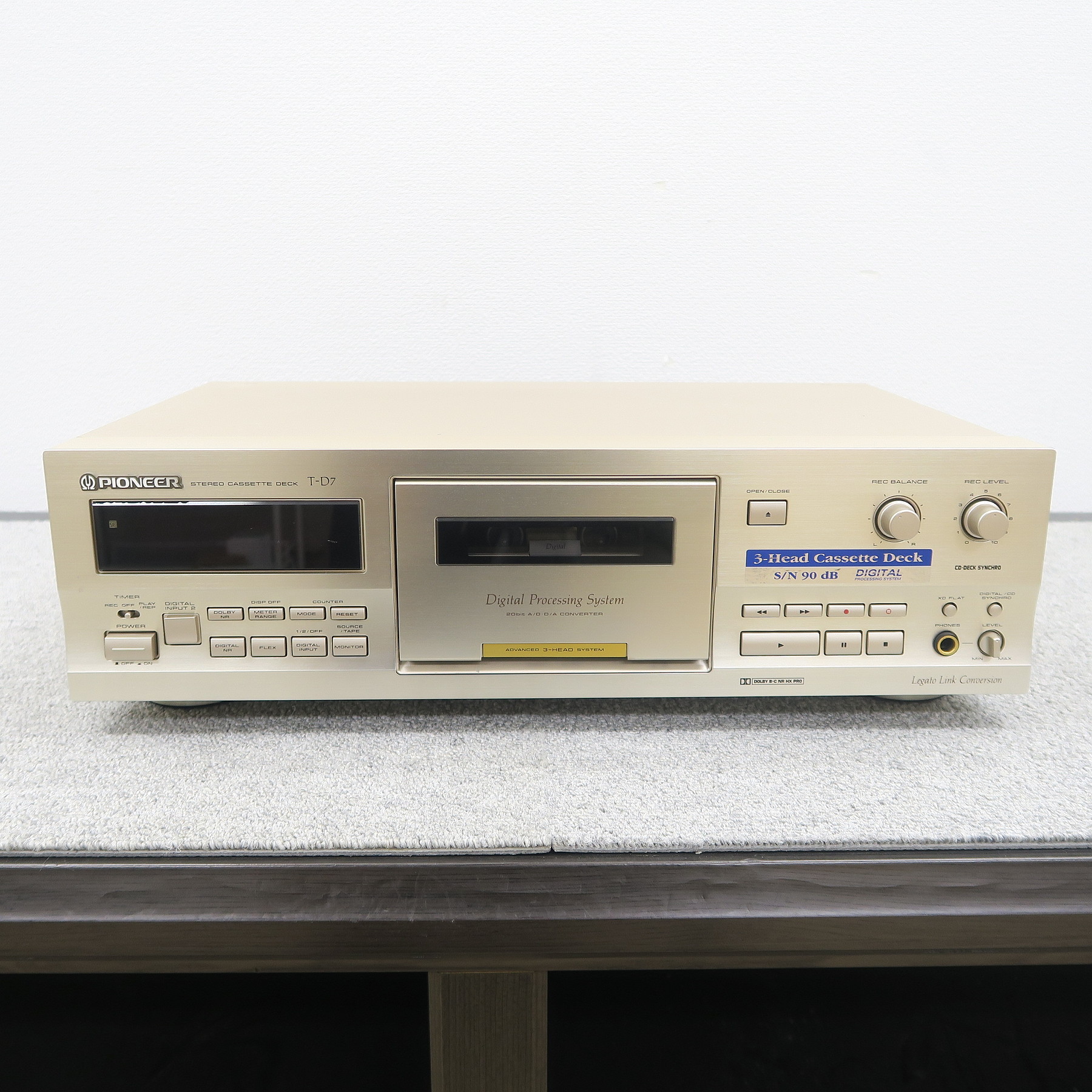 現状】パイオニア Pioneer T-D7 カセットデッキ @54864 / 中古
