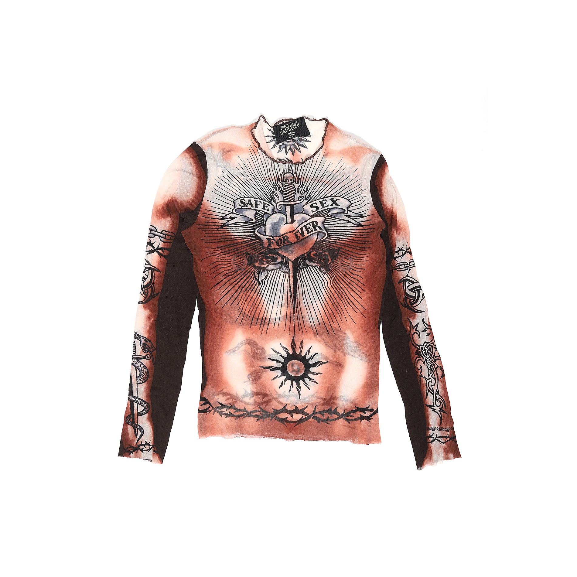 Jean Paul Gaultier SS96 Safe Sex Forever Mesh Top - Ākaibu Store