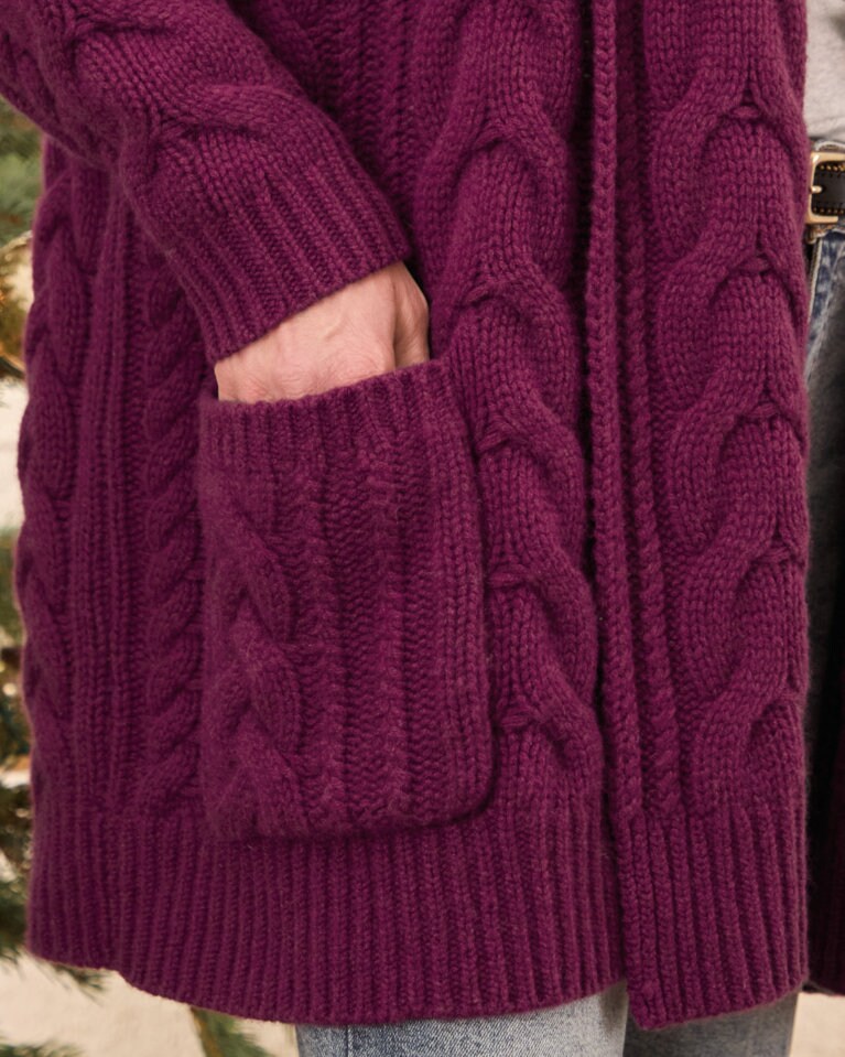 Alpenglow Cashmere Coatigan | Garnet Hill