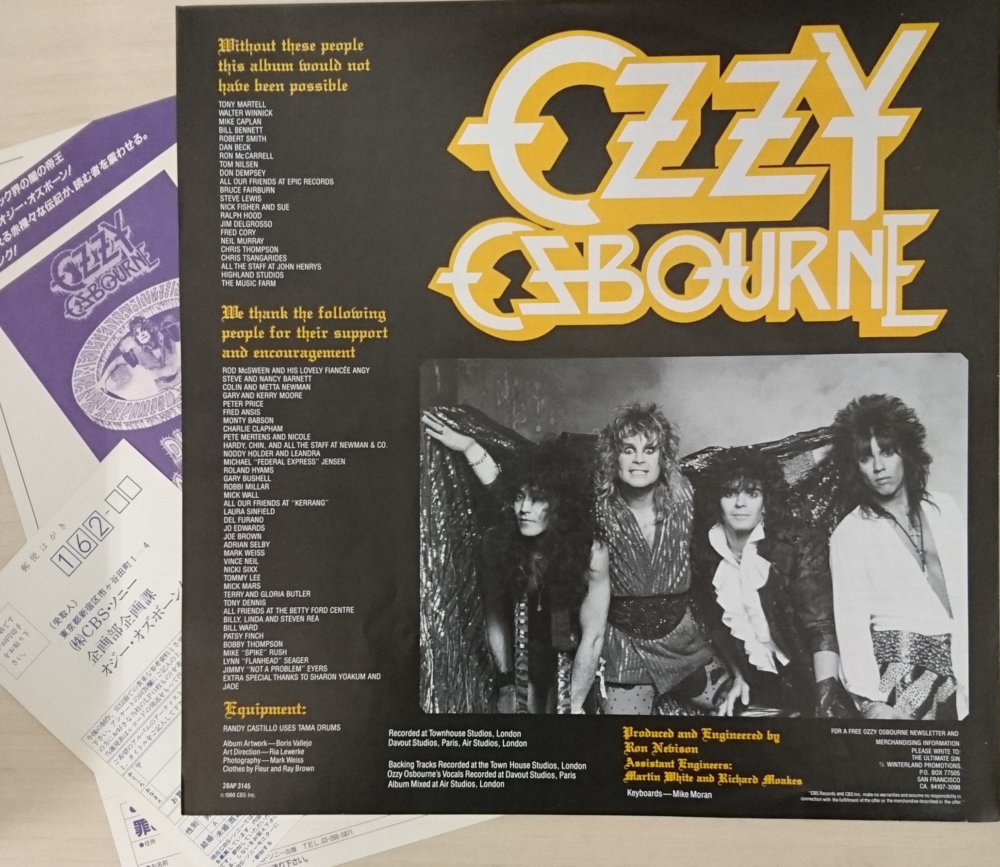 Ozzy Osbourne / The Ultimate Sin （オジーオズボーン／罪と罰