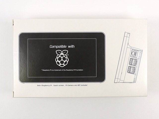 Raspberry Pi 7インチタッチスクリーン用ケース ブラック: 開発ツール