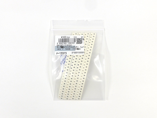チップ積層セラミックコンデンサー 1μF16V F 1608: 受動部品 秋月電子