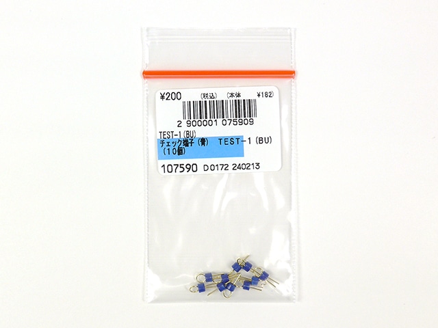 チェック端子(青) TEST-1(BU): ケーブル・コネクター 秋月電子通商