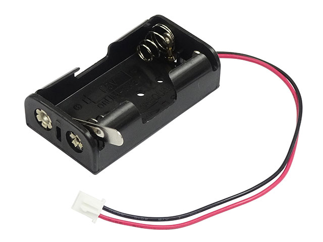 電池ボックス 単3×2本 スイッチ付 XHコネクター付: ケース・ネジ・固定