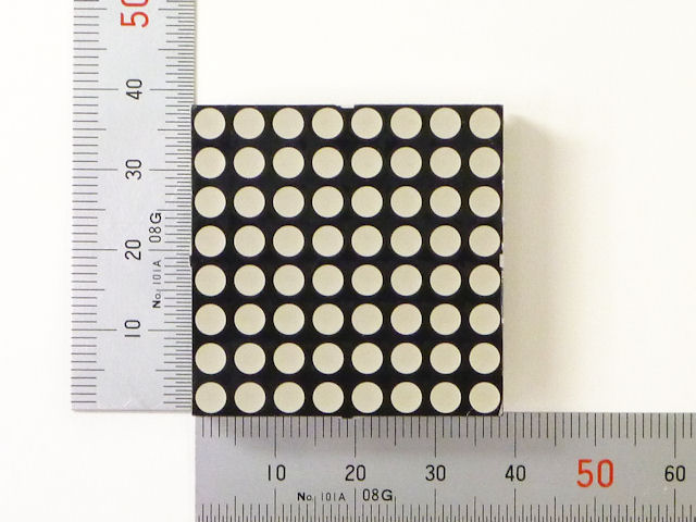 赤色ドットマトリクスLED 8×8ドット OSL641501-BRA: オプト