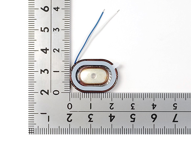 マイクロスピーカー 青/白リード付 8Ω: 受動部品 秋月電子通商-電子