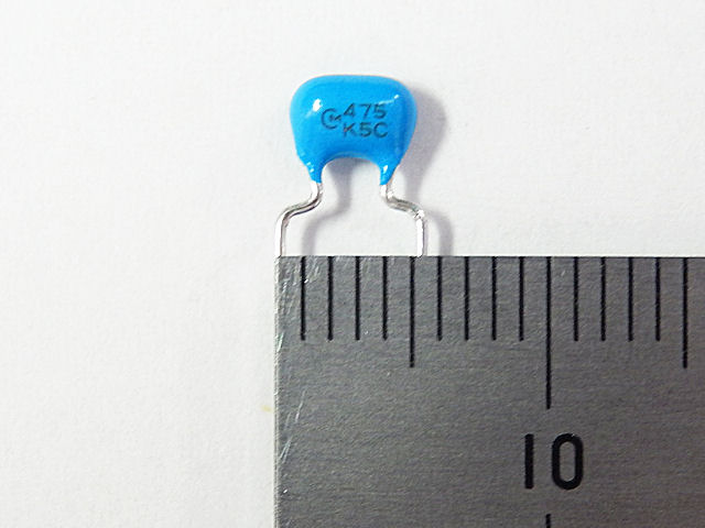 積層セラミックコンデンサー 4.7μF50V X7S 5mm: 受動部品 秋月電子通商