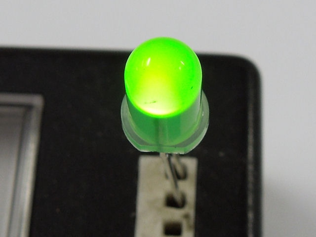 抵抗内蔵5mmLED 5V 黄緑色 570nm OSG8NU5B64A-5V: オプト