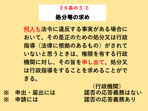 行政手続法による「処分等の求め」について | 不動産トラブルの相談