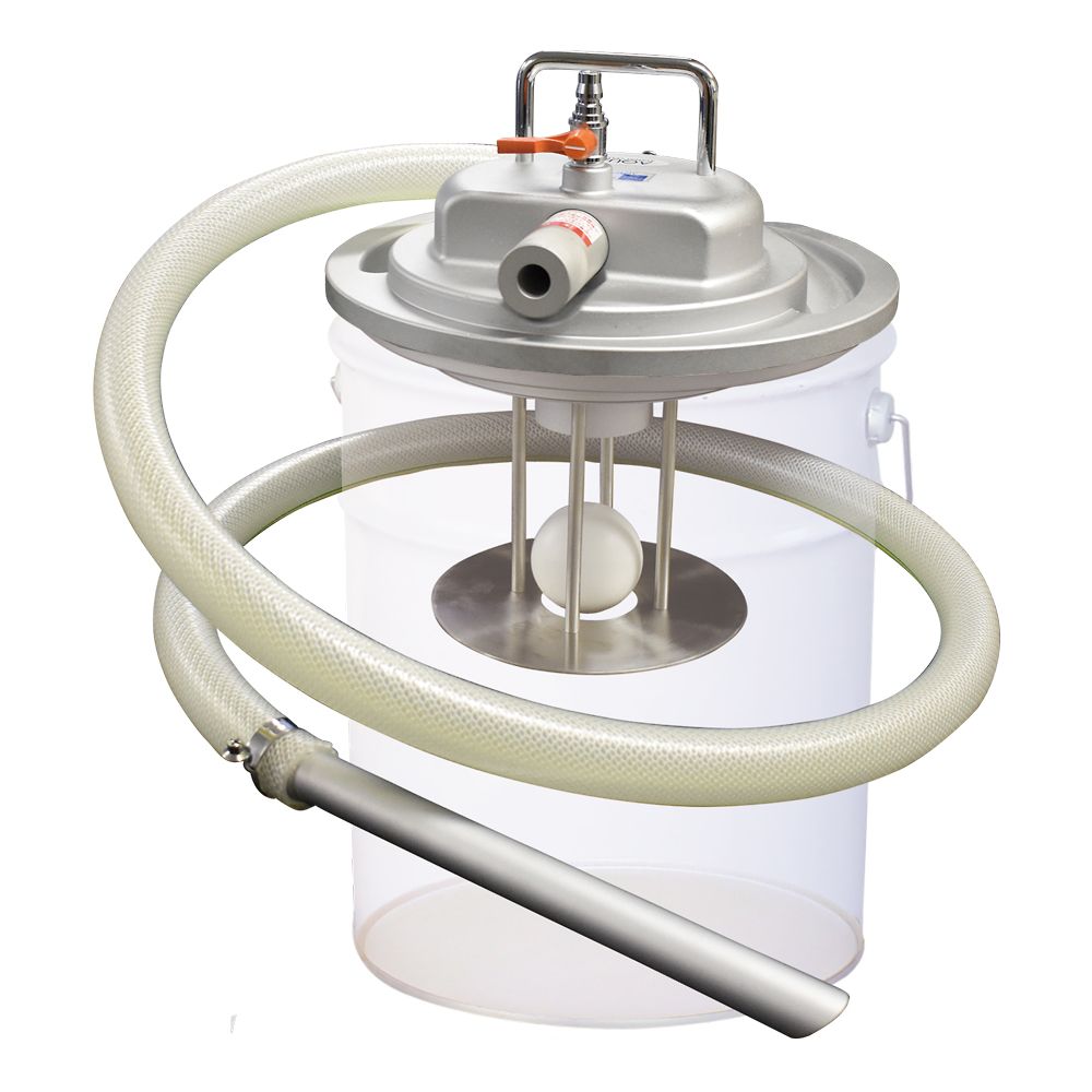 61-9449-21 乾湿両用エアバキュームクリーナー (アルミ製、溶剤用