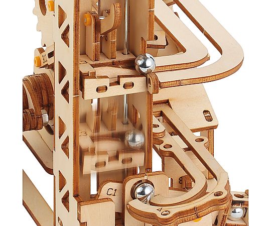 68-5386-06 木製エレベーター式コースタークラフトキット 58445 【AXEL