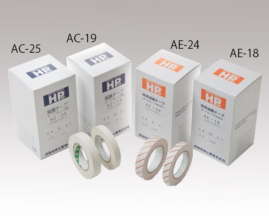 0-3026-04 HPSP(R)滅菌テープ 24mm×50m 9巻入 AE-24 【AXEL】 アズワン