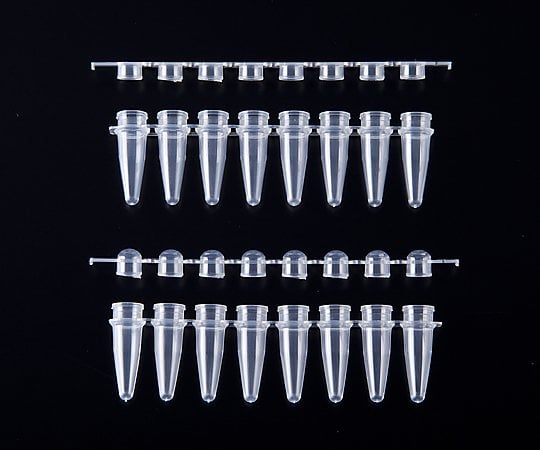 1-1599-04 ビオラモPCRチューブ 0.2mL 8連ドーム 1箱（40本×3袋入