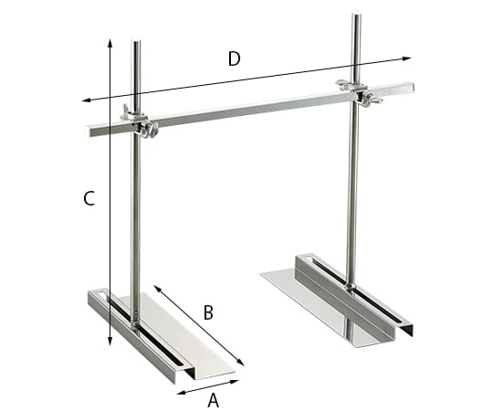 2-793-01 ヒータースタンド（角型） WB200 W500 【AXEL】 アズワン
