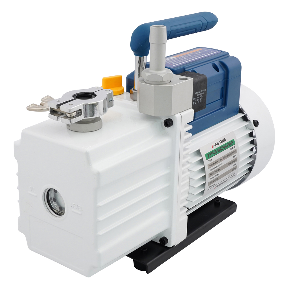 2-928-02 油回転真空ポンプ(二段式・スタンダード) 337×138×244mm AVRI