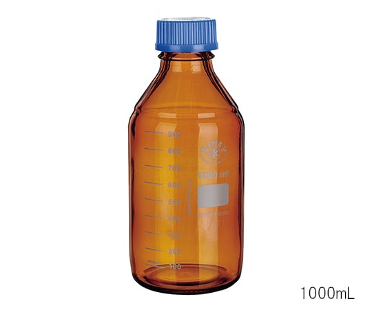 3-6006-03 ネジ口メディウム瓶 （遮光） 500mL 2070H/500 【AXEL