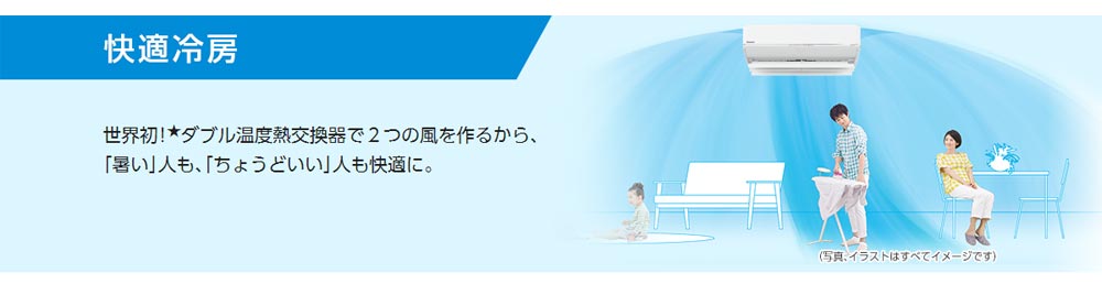 CS-367CX-W エオリア ルームエアコン ダブル温度気流搭載の高性能