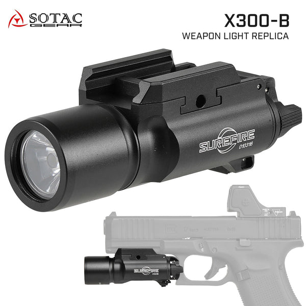 SOTAC製 】 SUREFIRE X300-B ハンドガンライト レプリカ ハンドガン