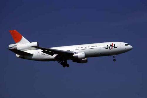 日本航空 太陽のアーク塗装 DC-10-40 JA8534 成田空港 2003年4月28日