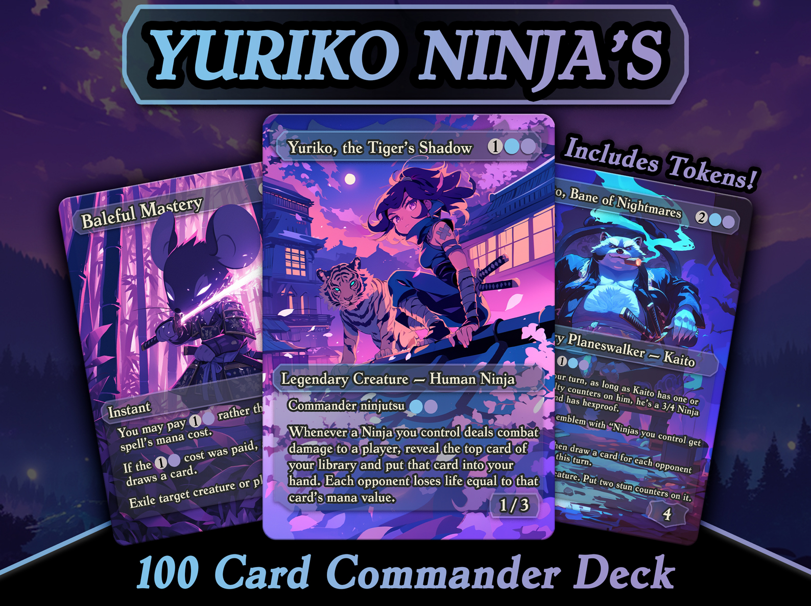 Yuriko Ninja's MTG Proxy Full Commander Deck - Ajax Alternates
