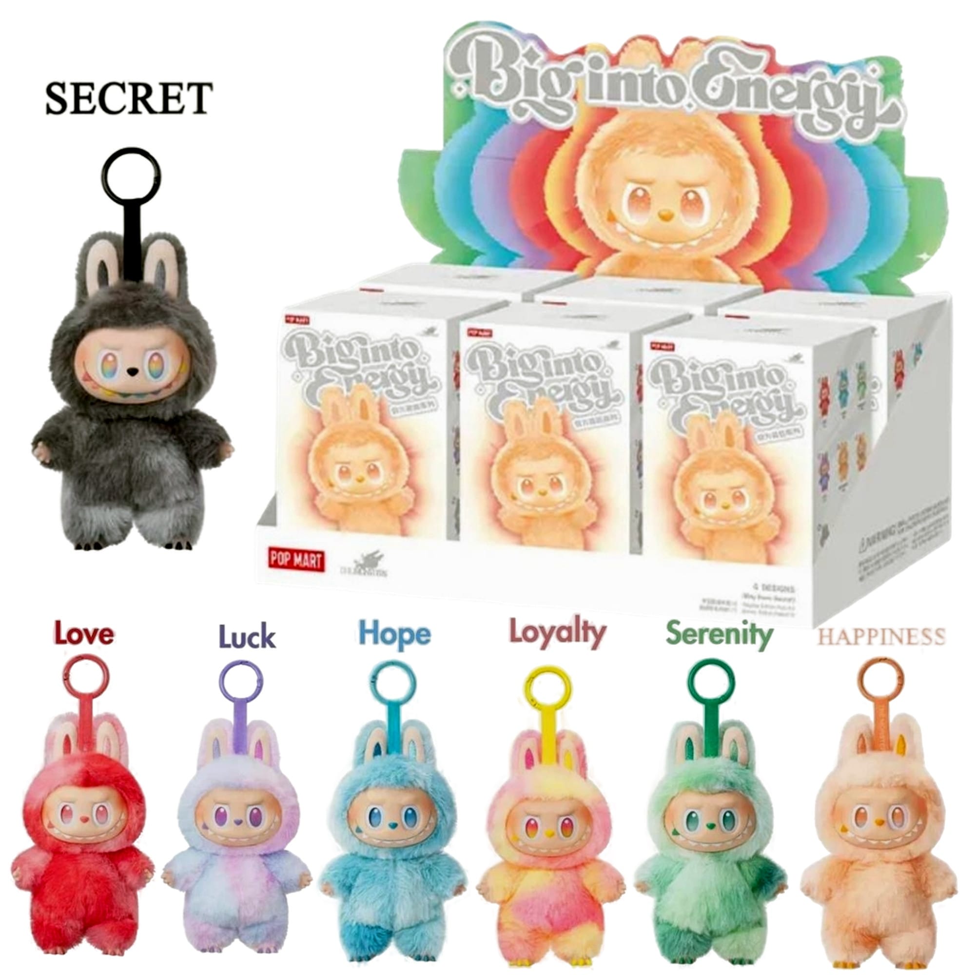 POP MART Labubu 3.0 Plush Doll Keychain - The Monsters Big into