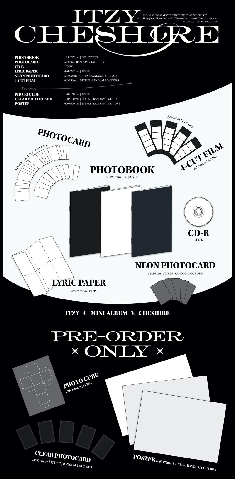 ITZY NEW MINI ALBUM 『CHESHIRE』（輸入盤）詳細と予約について｜ITZY