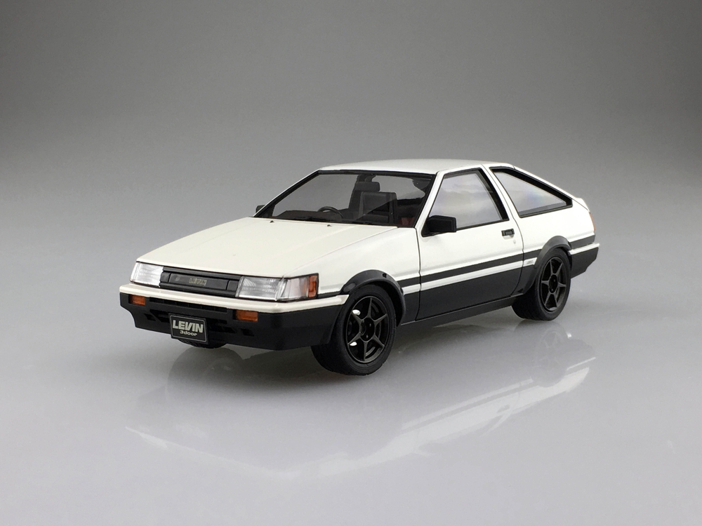1/24 トヨタ AE86 レビン '83（ホワイト/ブラック） - AOSHIMA SCALE