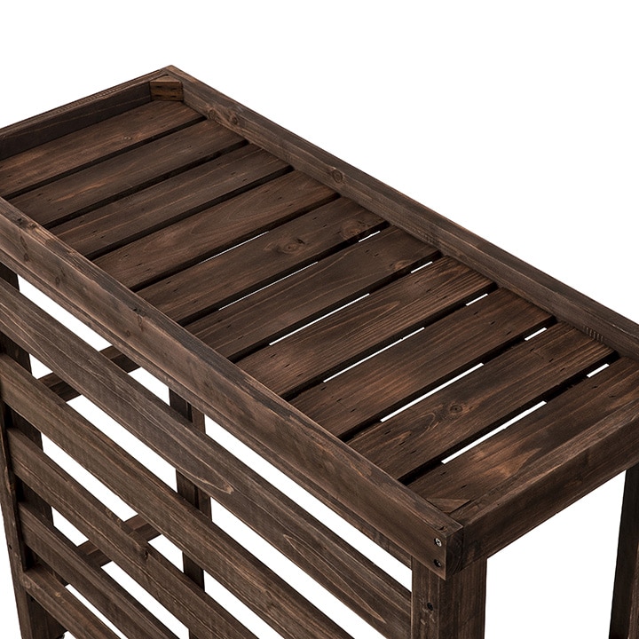 エアコン室外機カバーL ブラウン /B: 収納庫・室外機カバー｜青山