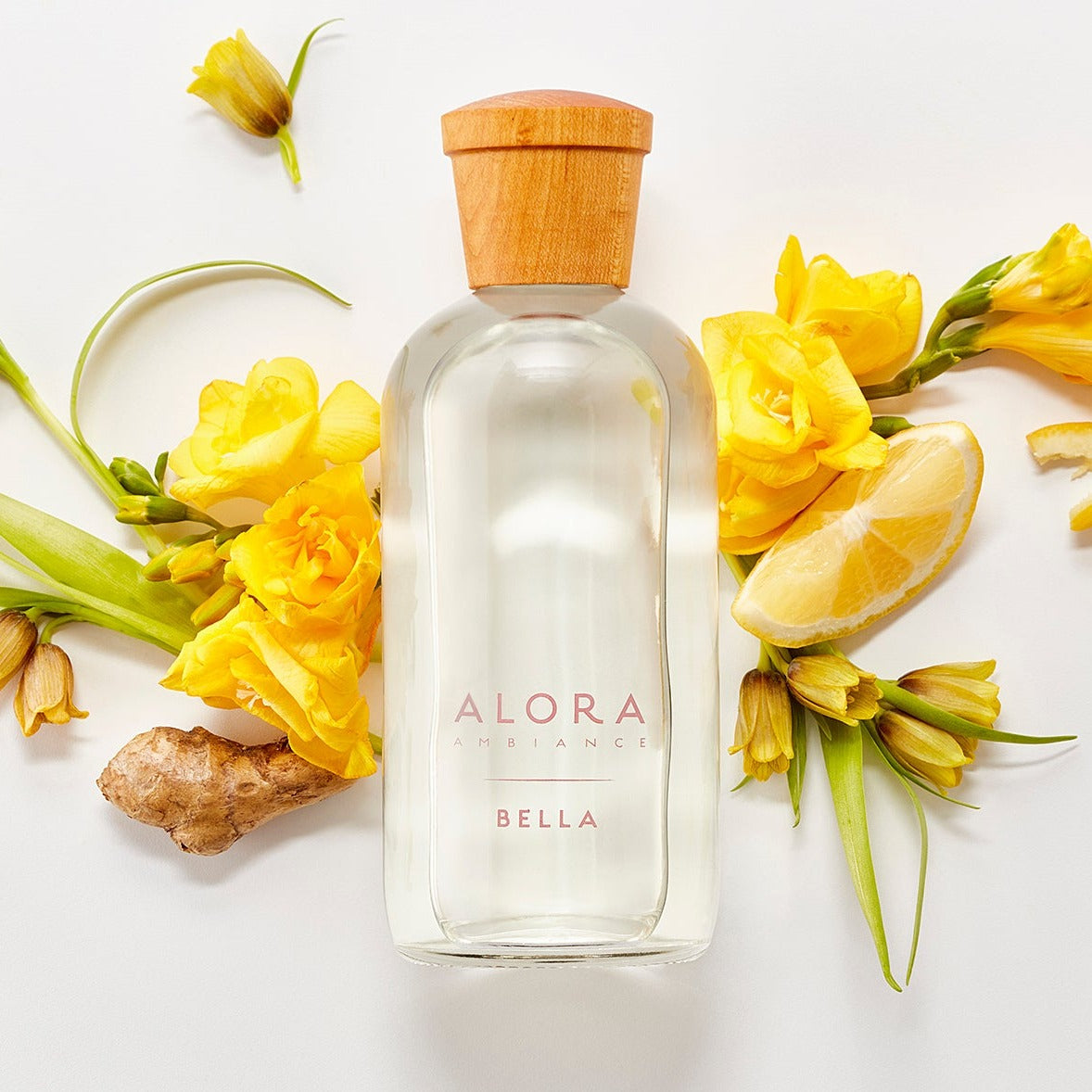 Bella Lemon, Ginger and Ylang Ylang Reed Diffuser | Alora Ambiance