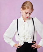 LOULOU WILLOUGHBY】ペタルフリルボウタイブラウス|allureville