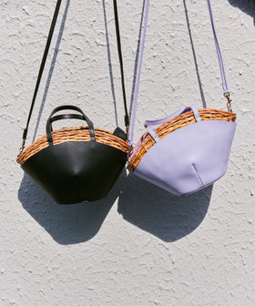 レザーコンビカゴバッグ|allureville OFFICIAL SITE / ONLINE SHOP