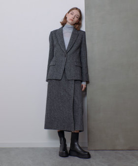 セットアップ対応可能】ヘリンボンツイードテーラードジャケット