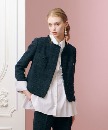 LOULOU WILLOUGHBY】ファンシーツイードクルージャケット|allureville
