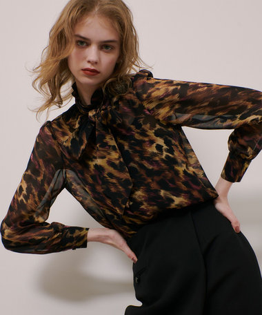 LOULOU WILLOUGHBY】アーカイブフリルリボンブラウス|allureville