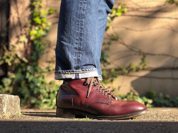 オールデン 4561H ダークバーガンディコードバン プレーントゥブーツ