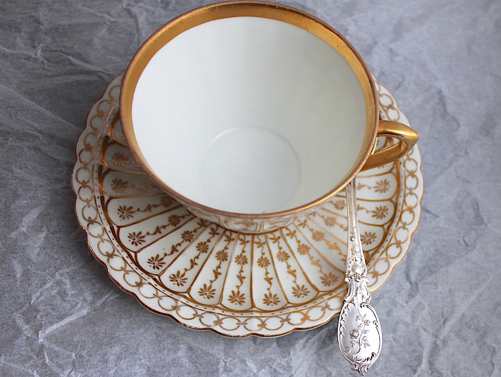 すべてSold -フレンチシルバー950、薔薇のスプーン6本 2セット