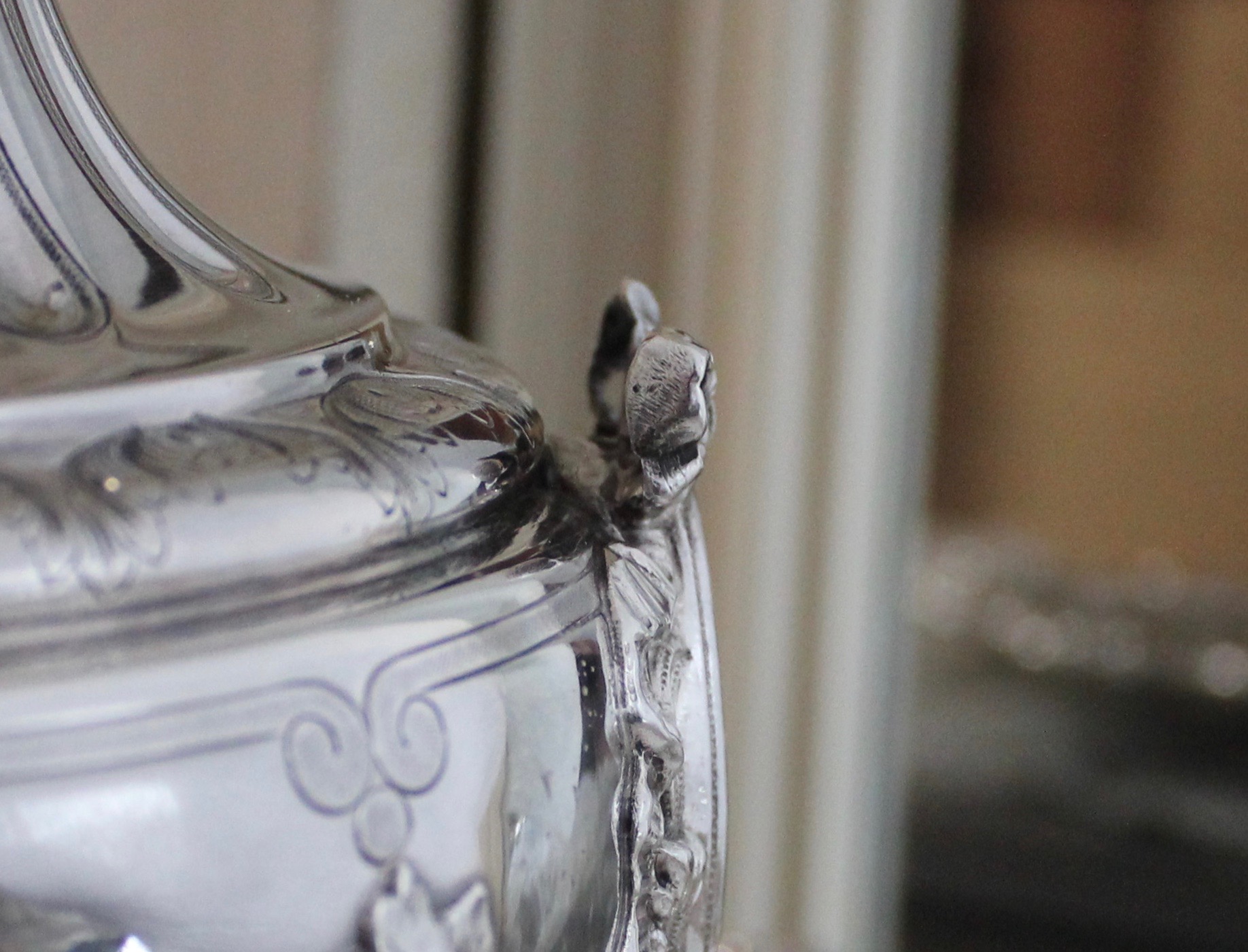 Sold:フレンチシルバー、リボンと天使の4点ティーセット | アリス