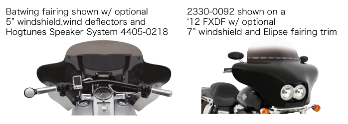 メンフィスシェイド バッドウイング フェアリングP40│ハーレーの