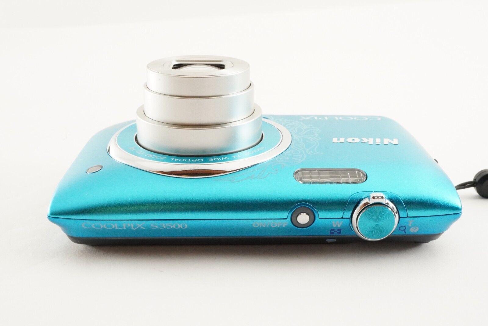 Nikon COOLPIX S3500 Oriental Blue & 4GB SDHCCard Digital Camera