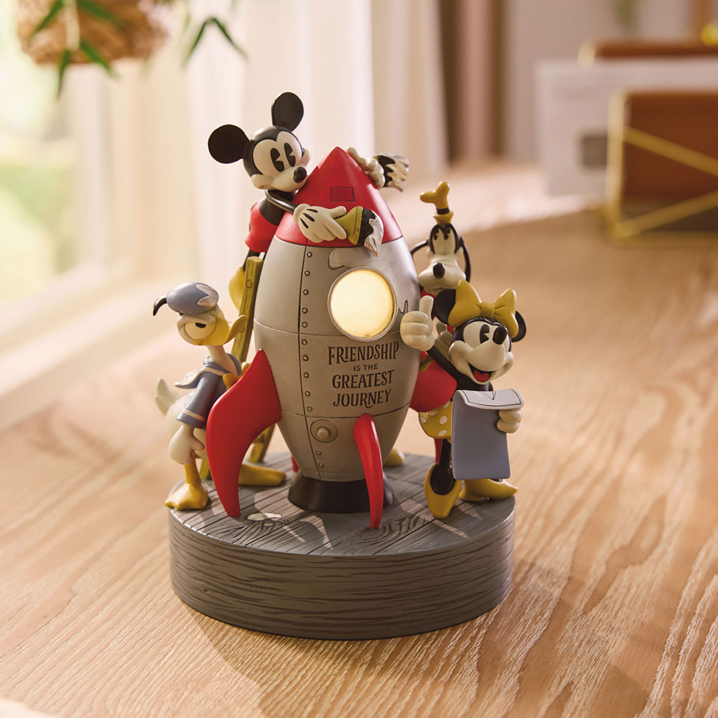 Disney Mickey Mouse and Friends Rocket Figurine With Light - All