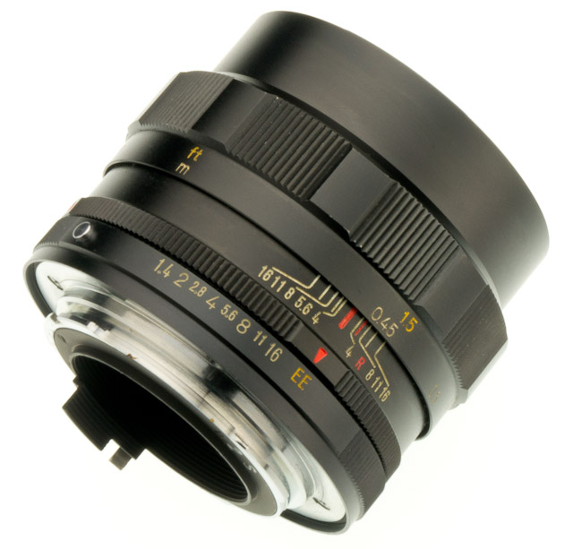 The Konica Hexanon AR 57 mm f/ 1.4 Lens. Specs. MTF Charts. User