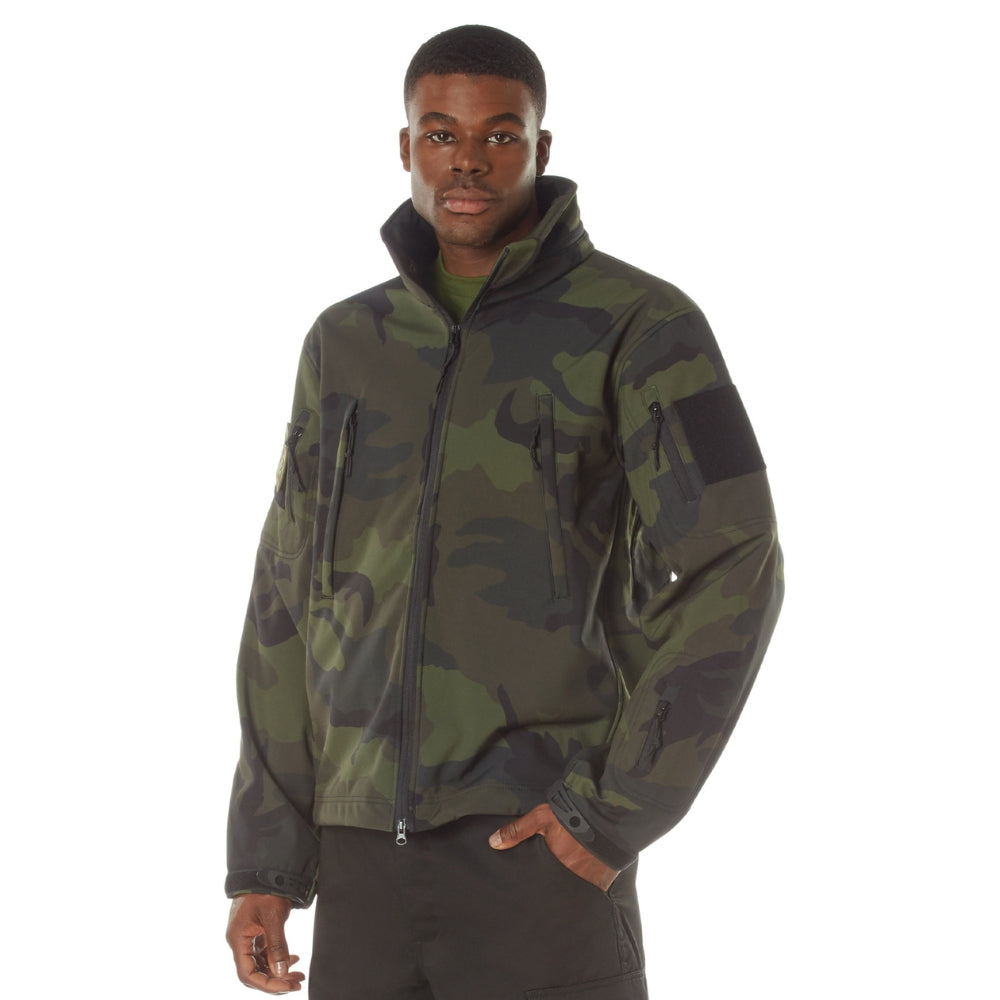 Rothco Midnight Camo Special Ops Soft Shell Jackets (Midnight Woodland